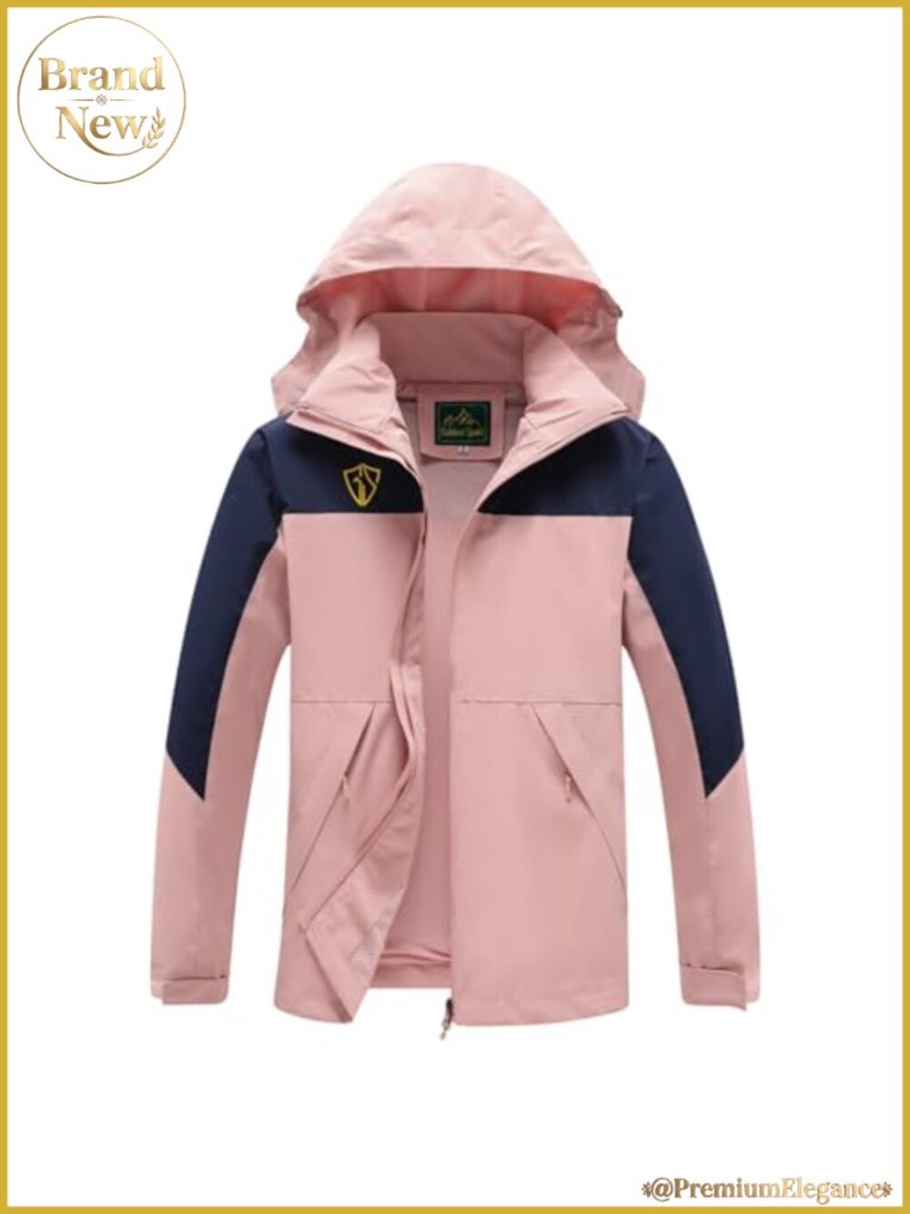 Women's Waterproof Lightweight Raincoat Windbreaker with Detachable Hood